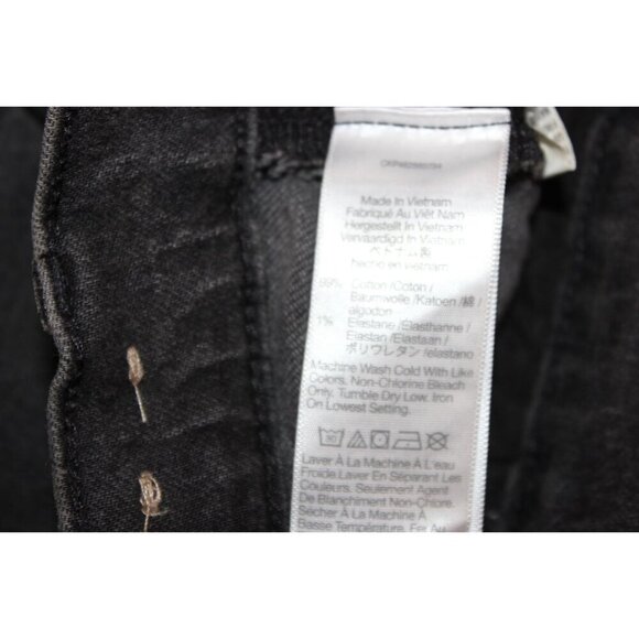 Madewell The Perfect Vintage STraoght Jeans Women Size 24 in black Ash - Picture 15 of 16